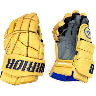 Warrior Covert QR6 - Gant d'équipe - Oilers d'Edmonton (Or/Bleu)